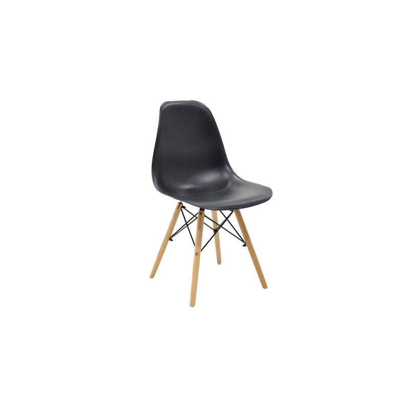 Chair with wooden legs black image number null