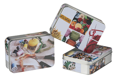 Storage tin 14.5x10.5x4.1cm