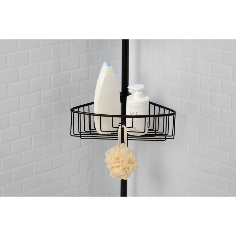 Tatay telescopic bar 4 baskets black, , medium-null