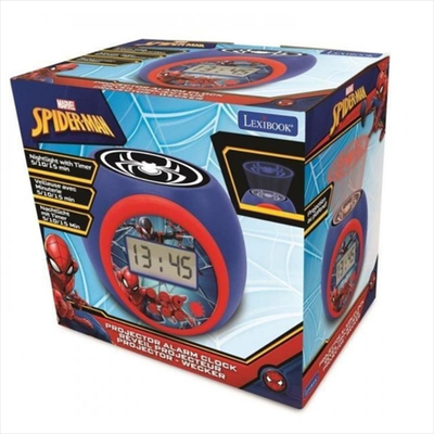 Lexibook spiderman projector alarm clock with timer rl977sp, , medium