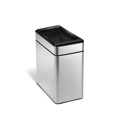 Simplehuman profile open bin 10l polished stainless steel