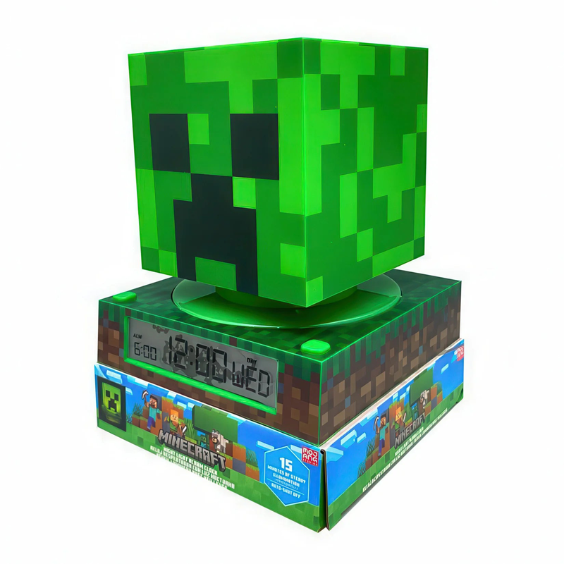 Minecraft 3d lamp with alarm clock, , medium image number null