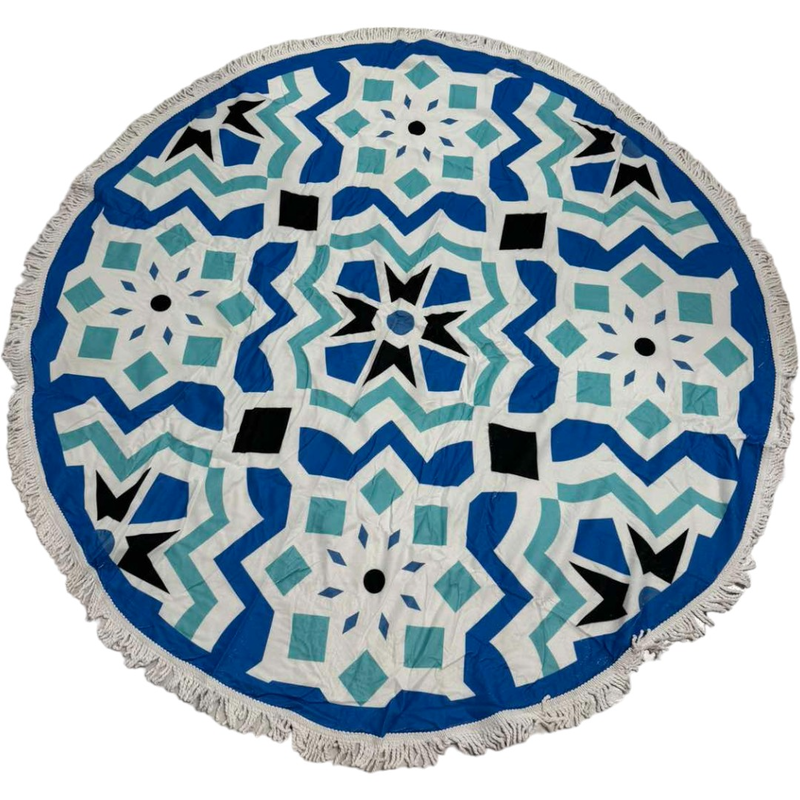 Beach towel round microfibre 150cm #ag212-null