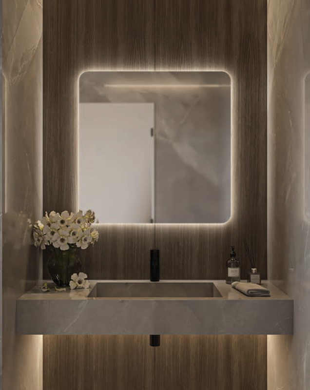 Product image: Curved mirror 80x80cm-null