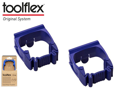 Toolflex one 2pcs + adapter κρεμαστρα σκουπας 15-35mm μπλε