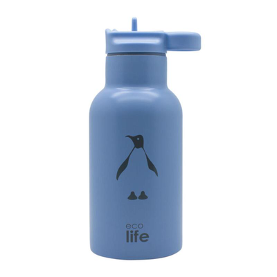 Ecolife kid thermo350ml pengui, Blue, medium
