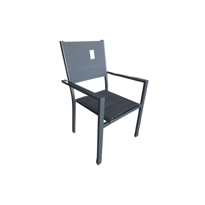 Chair aluminum 7400 dark gray 60x56.5x87cm image number null