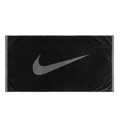 Fundamental large towel, Black / Smoke Grey, medium