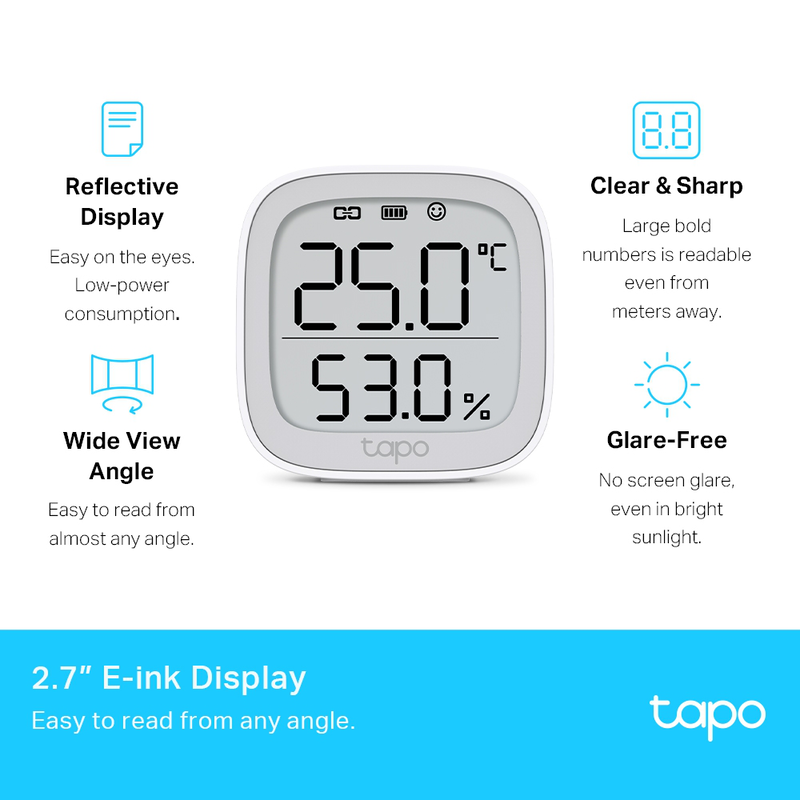 Product image: Tp-link tapo t315 smart temperature and humidity monitor, , medium-null