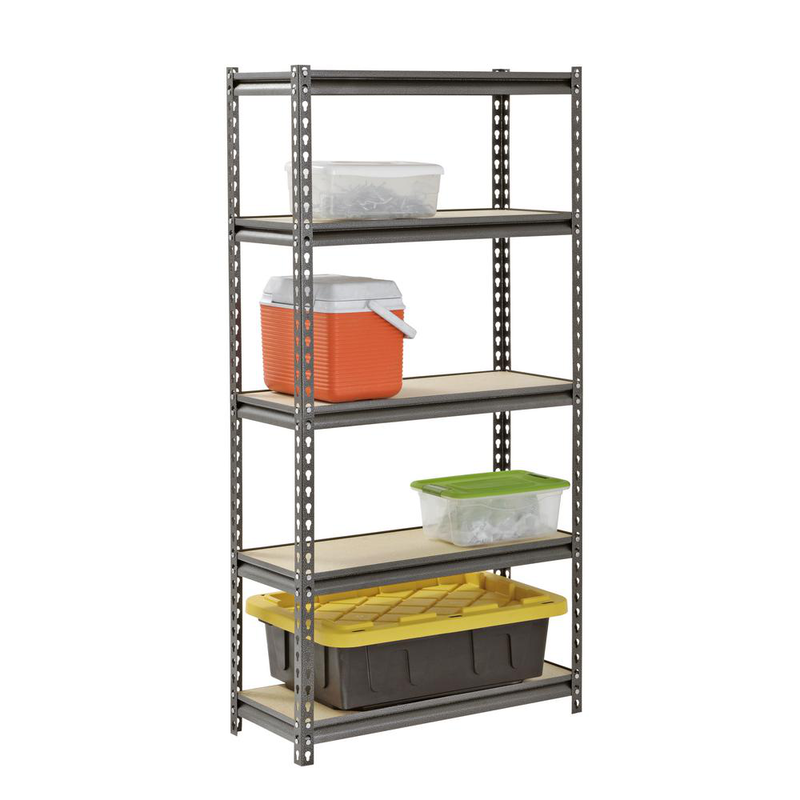 Tiddy 5-layer shelving unit 92x46x183cm, , medium image number null