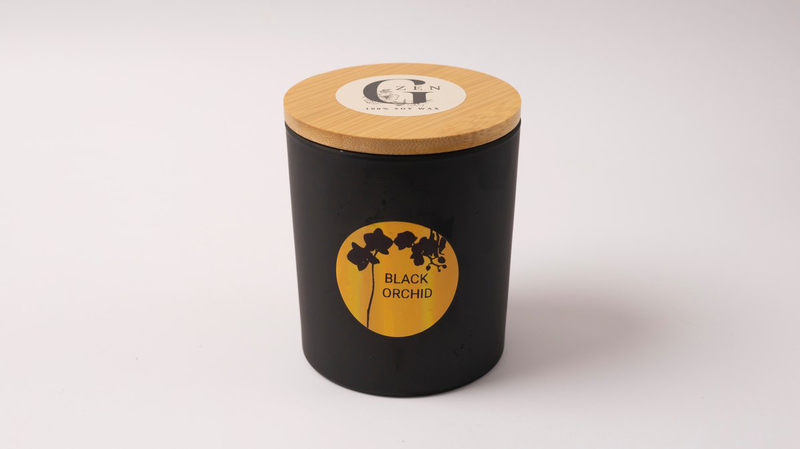 Soy scented  candle | 400gr | Black orchid-null