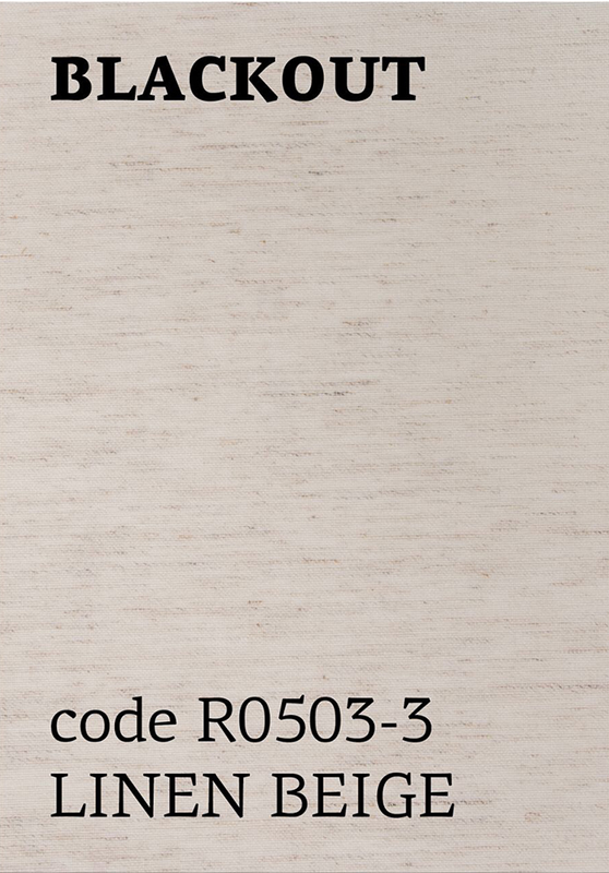 Roller blind blackout linen beige 160x160cm, , medium image number null