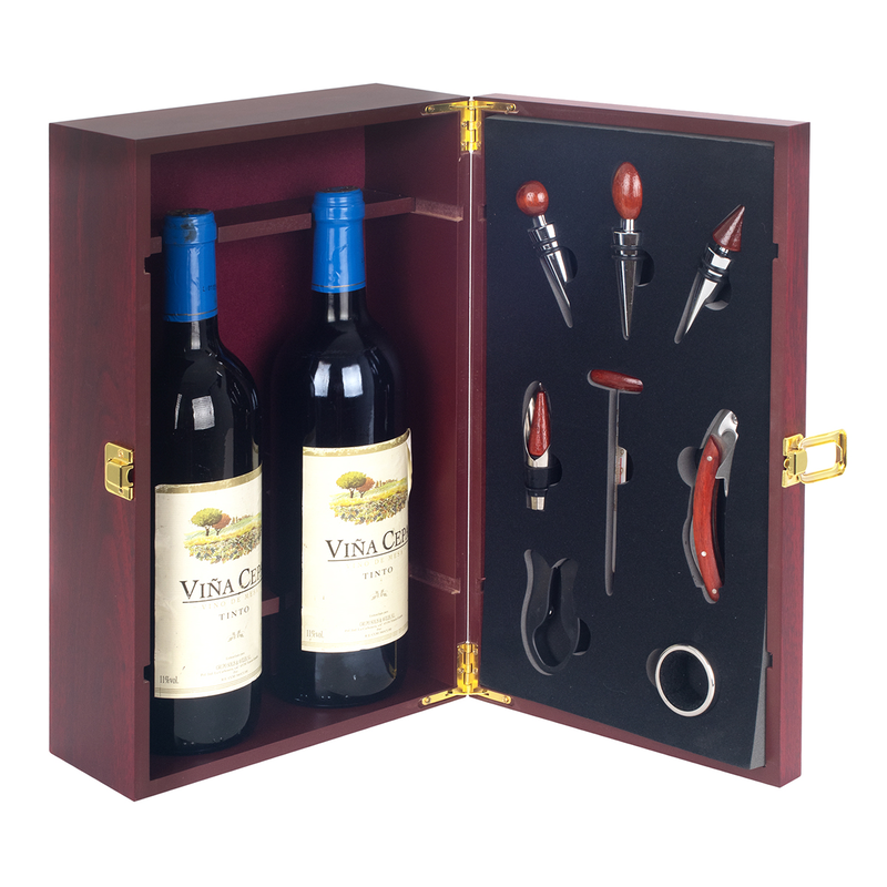Product image: Wine accessories box -set of 8 pieces for two bottles, , medium-null