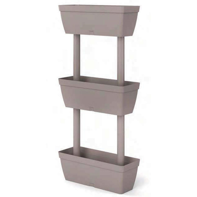 Artplast vertical pot 50x17x100cm 3 pcs plastic cream, , medium