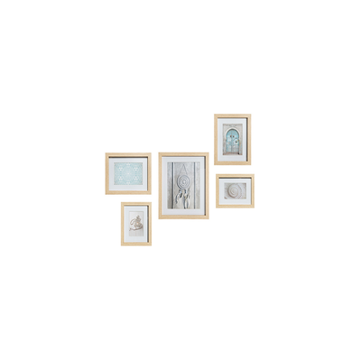 Wood frames set of 5 black