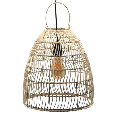 Rattan ceiling lamp with cable, , medium