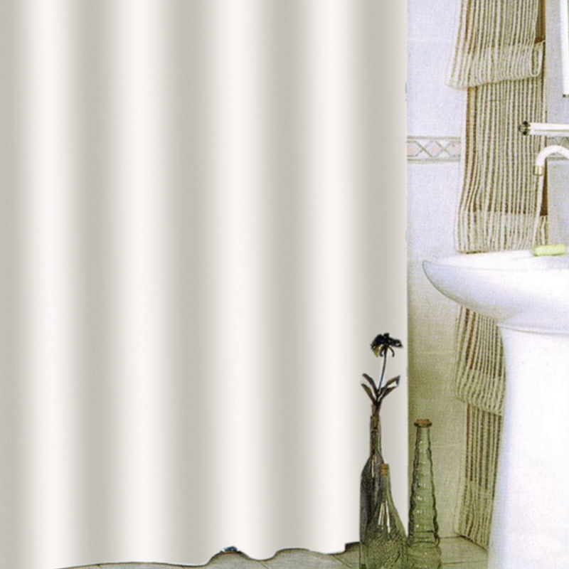 Shower curtain white 180cm x 200cm-null