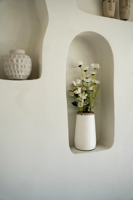The sneaky vase - white natural - s, , medium