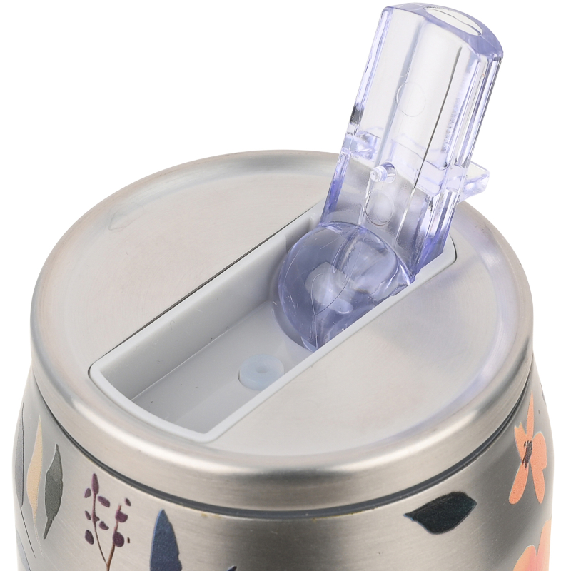 Estia travel cup 500ml - silver botanic, , medium-null