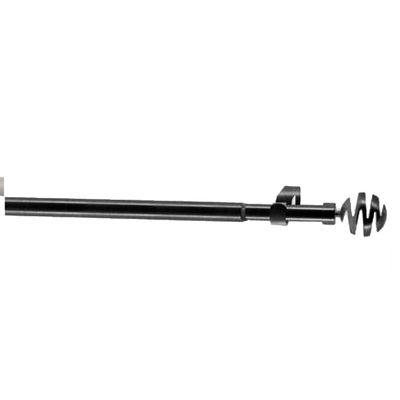 Mobois curtain rod set slice d19-16 160-300cm black mat, Black Ματ, medium