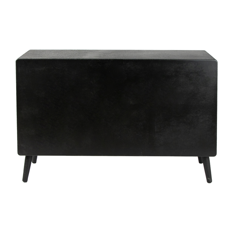 Black wooden console cabinet, , medium image number null