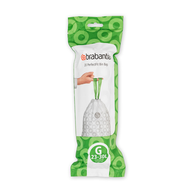 Brabantia perfectfit bags g 23-30l 20pcs - white, , medium-null