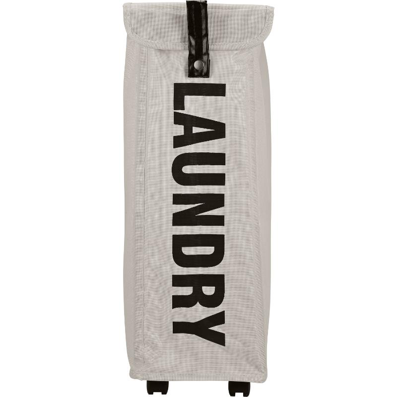 Estia laundry bin with wheels - taupe, , medium image number null
