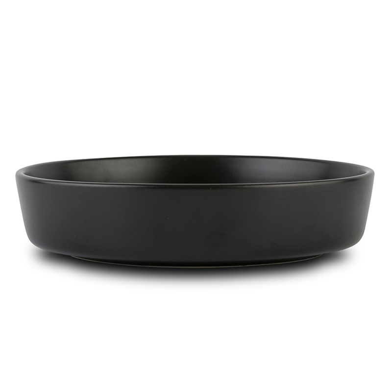 Nava stoneware soup plate soho black 21.5cm, , medium-null