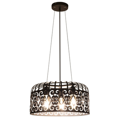 Alessandra pendant lighting metallic black triple, , medium