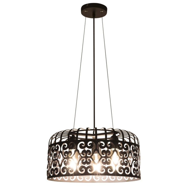Alessandra pendant lighting metallic black triple, , medium-null