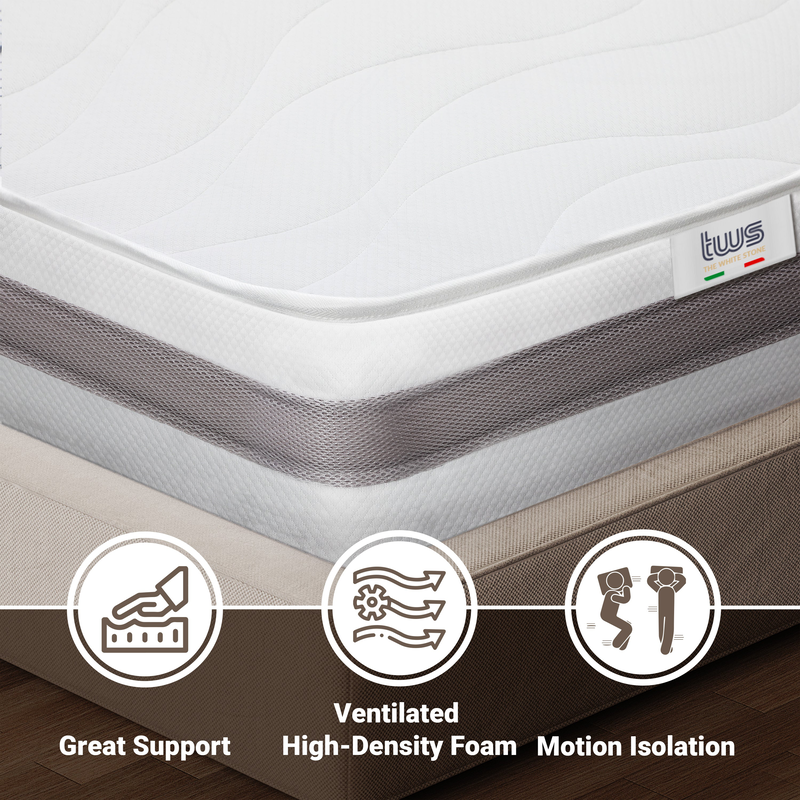 Twin mattress 130x190 memory | pocket spring | height 20 cm | made in italy-null