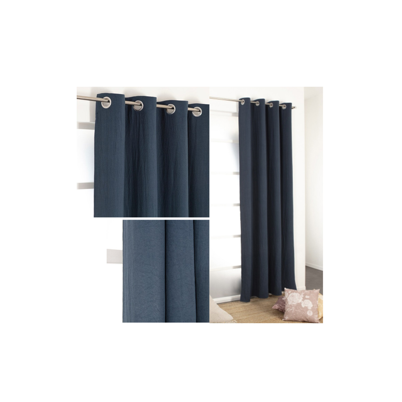Ready curtain 140x260cm elisus navy blue image number null