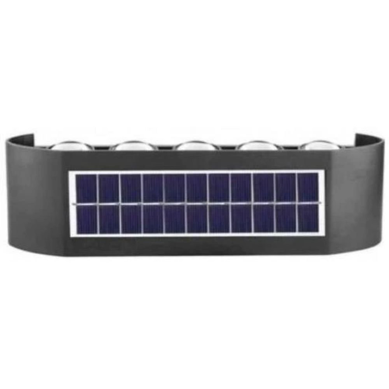 Product image: Ηλιακό φωτιστικό τοίχου με 10 led πάνω/κάτω θερμό άσπρο χρώμα, , medium-null