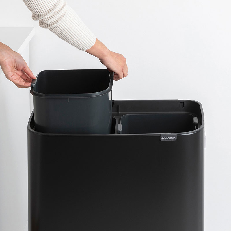 Brabantia bo touch bin hi 2x30l - black, , medium image number null