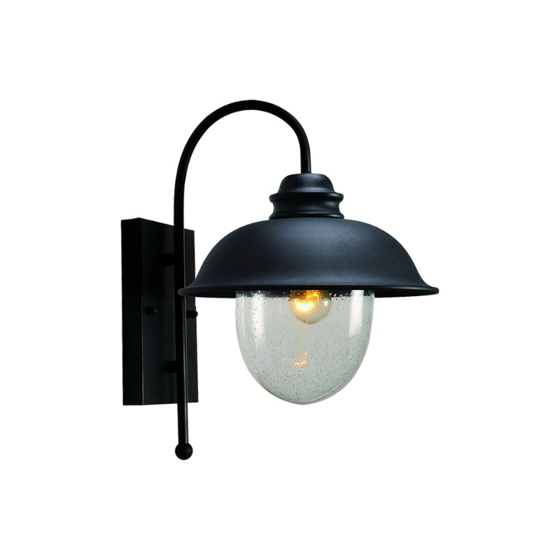Sunlight 1xe27 (max.60w) wall light aluminum matte black ip44 l275xw330xh390mm, , medium-null