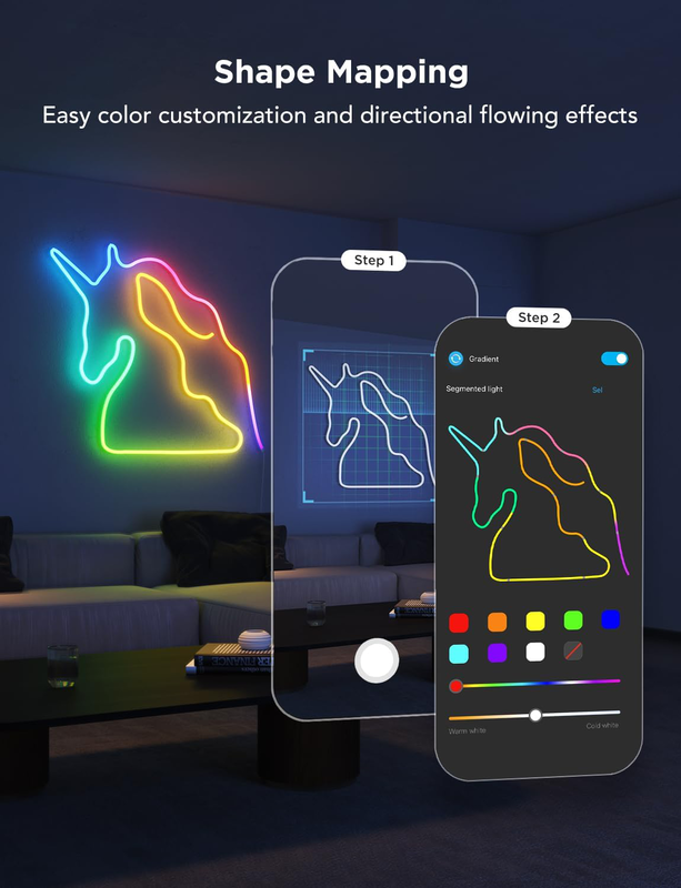 Product image: Govee gaming wall neon rope light 2 5m (matter), , medium-null