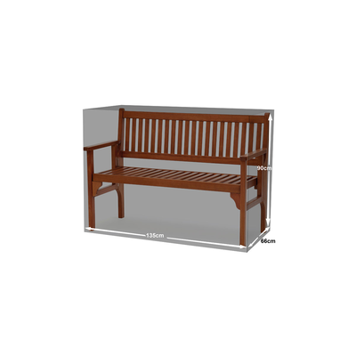 Home & camp bench cover 135x66x90cm white, , medium