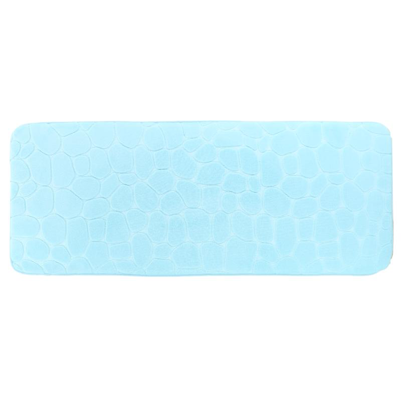 Tendance memory foam pebble bathroom mat 45x120cm - green/blue, , medium-null