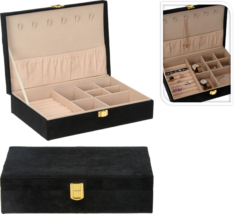 Jewelry box 280x190x70mm black, , medium-null