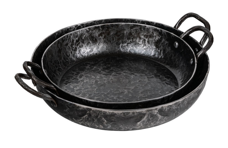 Forged carbon steel frying pan with two handles 28cm, , medium image number null
