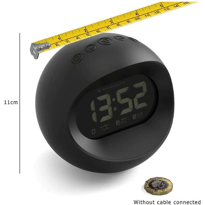 Newgate centre of the earth lcd alarm in white, , medium image number null