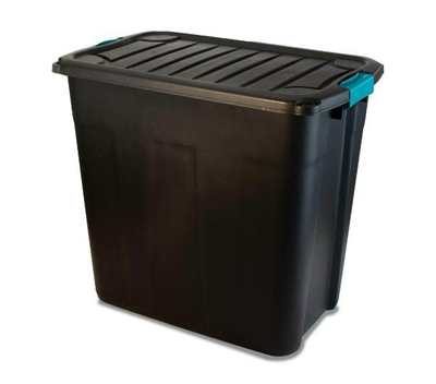Parabox storage box tall 120l - black, , medium