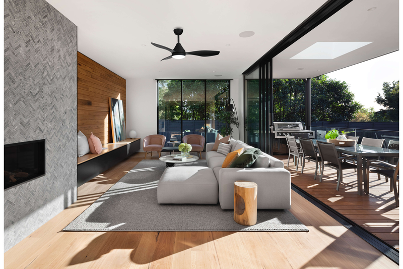 Product image: Sunlight 'seoul' ceiling fan dc motor 3-abs blades 52-inch black led 18w 1620lm 3cct remote control, , medium-null