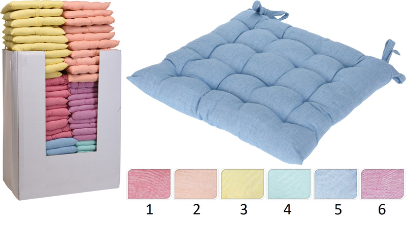 Chair pad 40x40cm - assorted colors, , medium-null