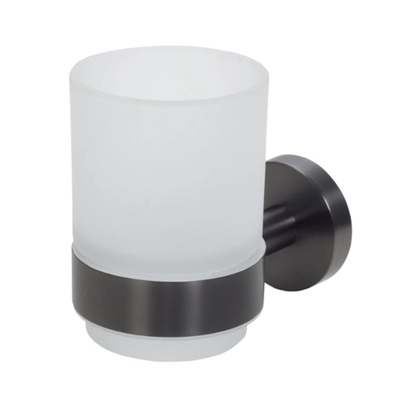 Bisk skala bathroom tumbler holder wall accessories gray 6.9x9.6cm, , medium