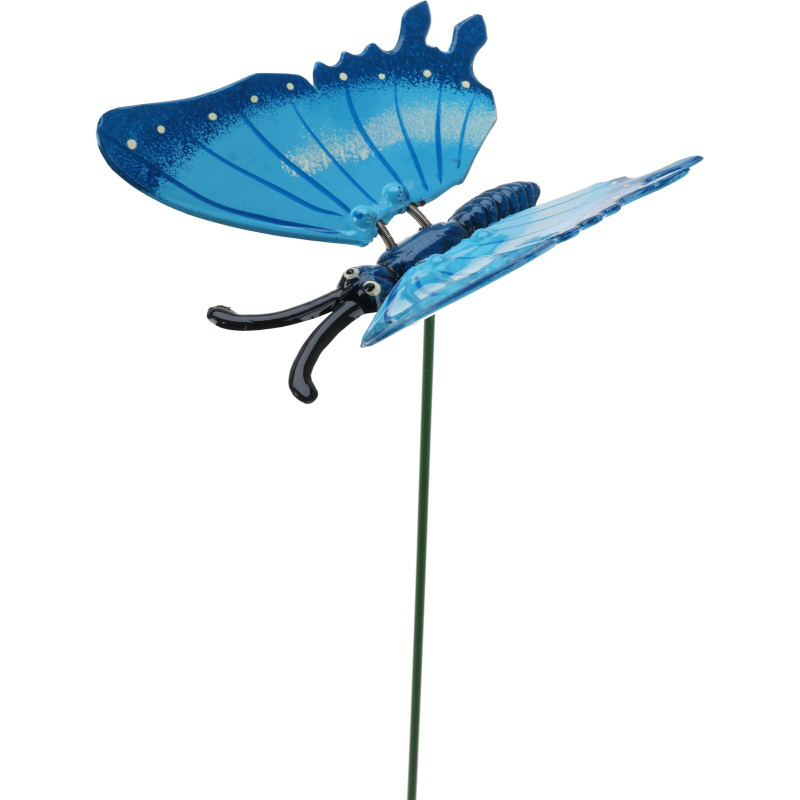 Butterfly decorative garden stick - assorted colors, , medium-null