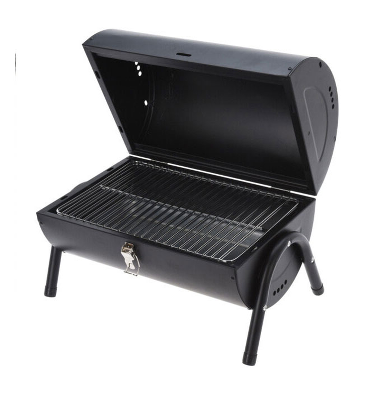 Product image: Bbq cylinder shape mat black grill height 17cm 41x26xh36cm, , medium-null