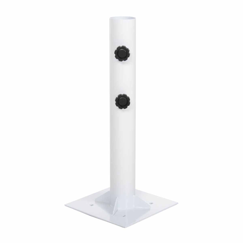 Umbrella base &phi;60mm x 51cm metal screw fixed for pen up to &phi;60 hm6011 white, , medium-null