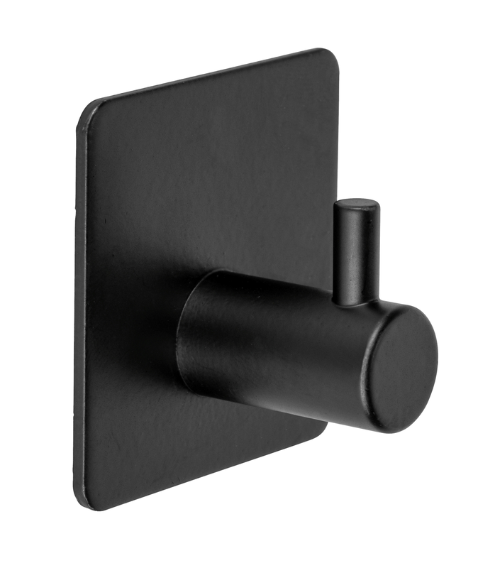 Product image: Wenko bbq wall hook stainless steel black 2pcs, , medium-null