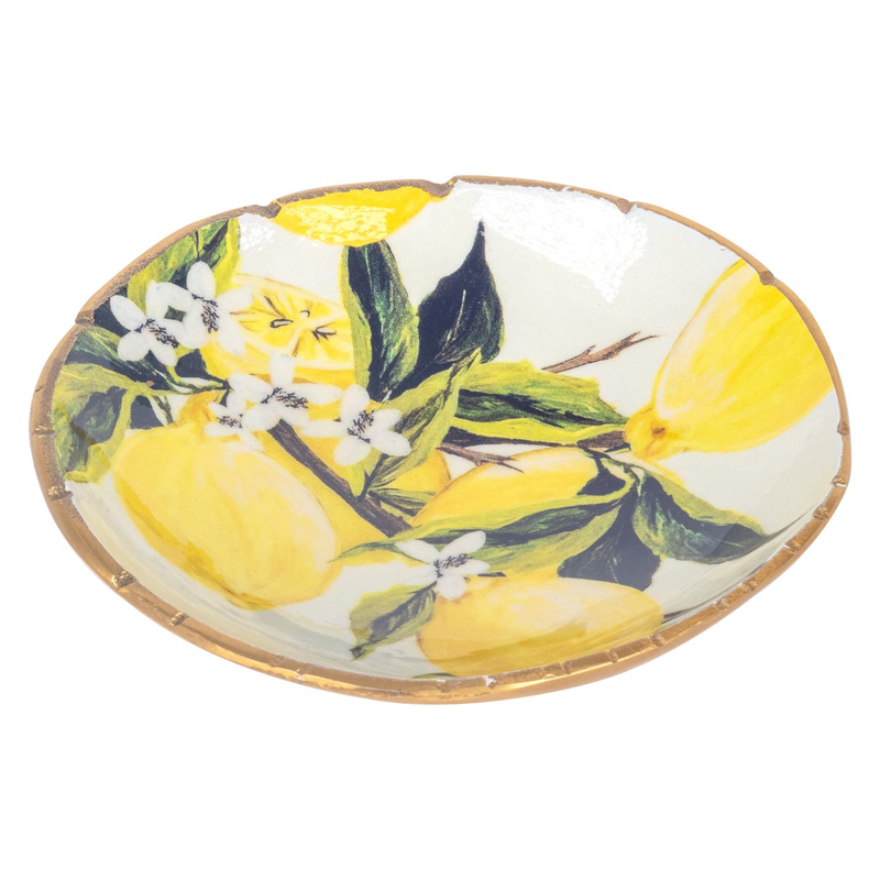 Lemons design aluminium bowl, , medium-null